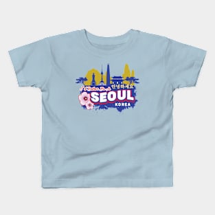 I'd Rather Be In Seoul Korea - Vintage Souvenir Kids T-Shirt